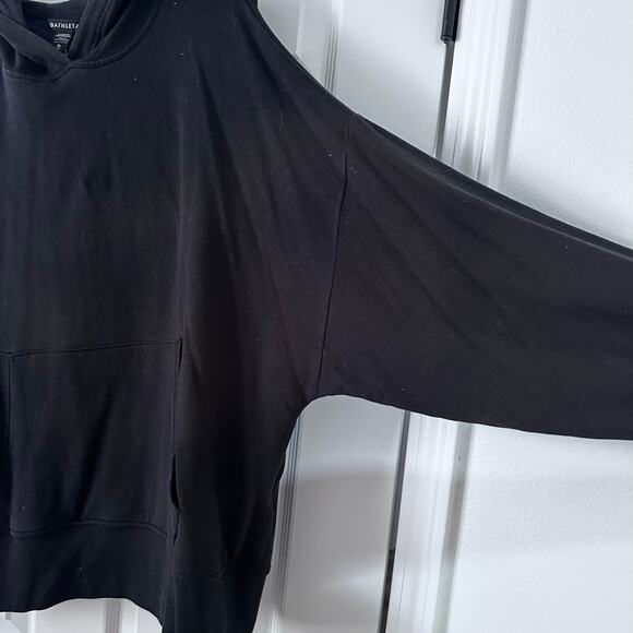 Athleta Black Pullover Hoodie XL - Kangaroo Pocket Comfort - Picture 5 of 8